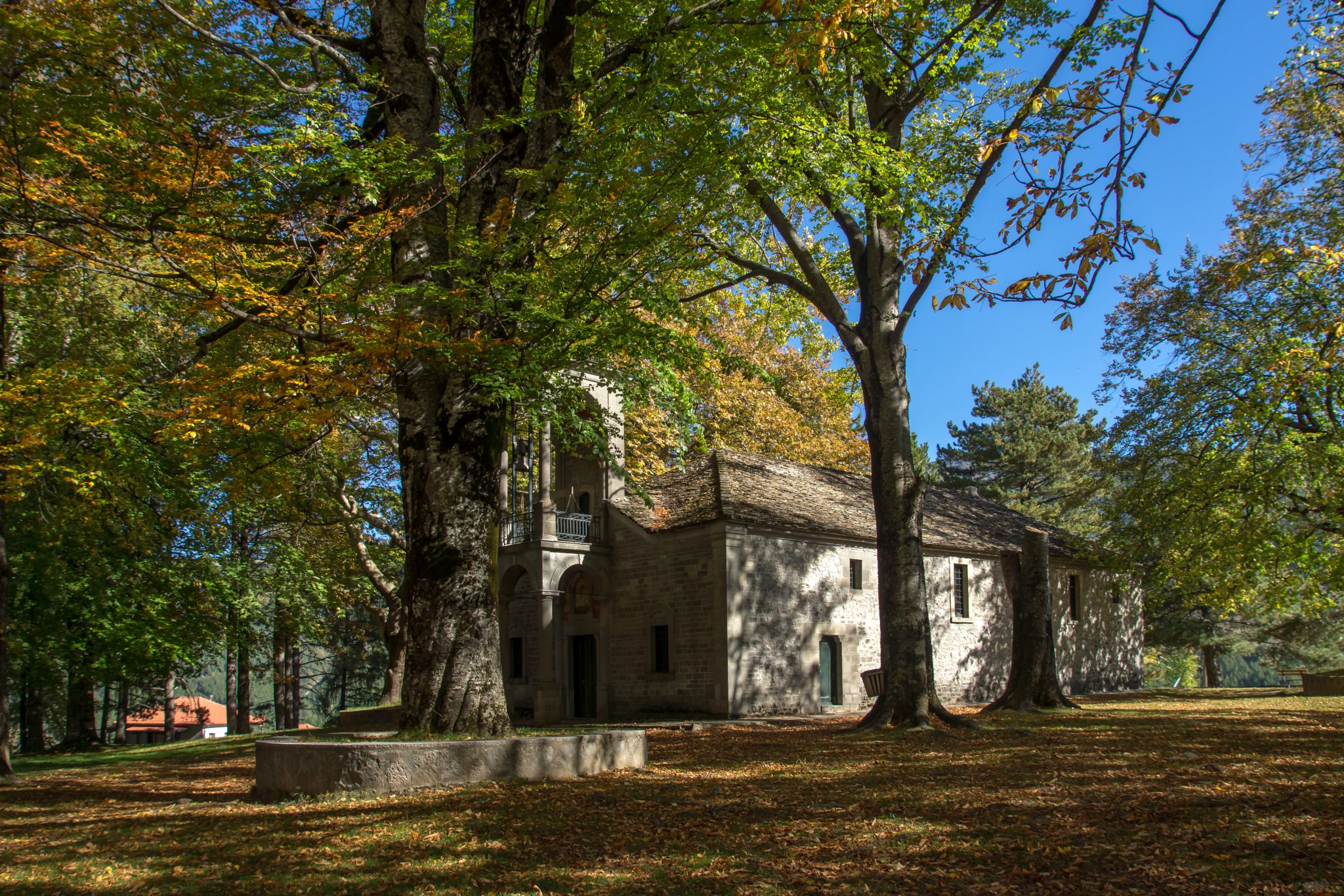 Church,And,Park,In,Town,Of,Metsovo,,Epirus,,Greece